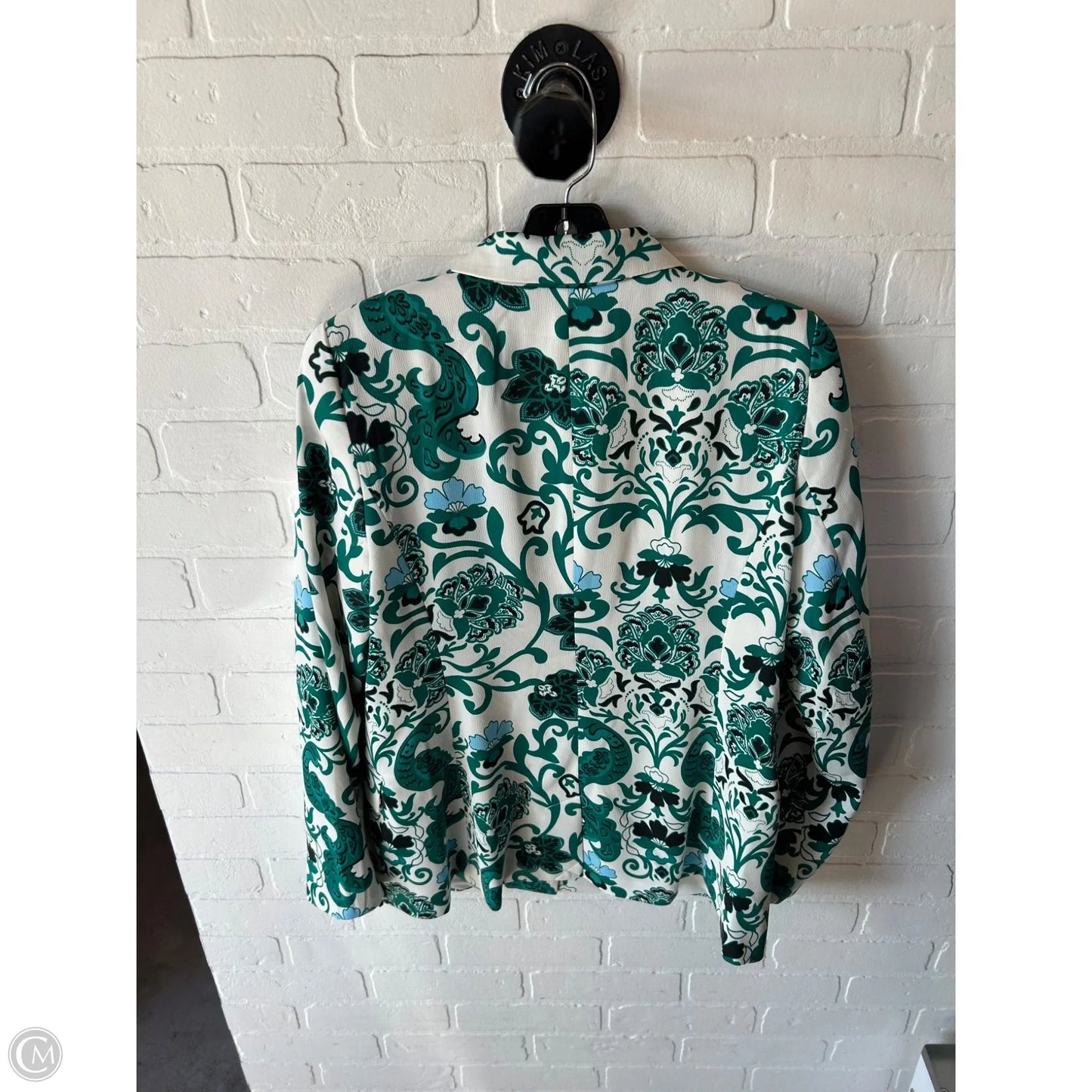 Blazer By Rachel Zoe In Green & White, Size: M