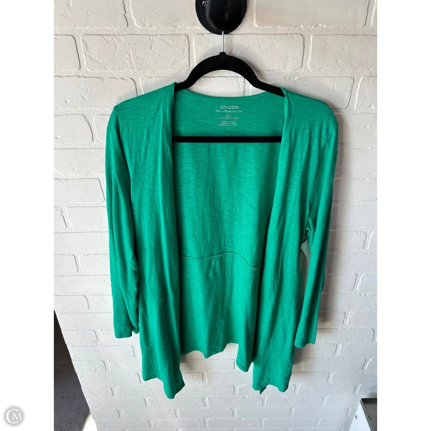 Cardigan By Chicos In Green, Size: M