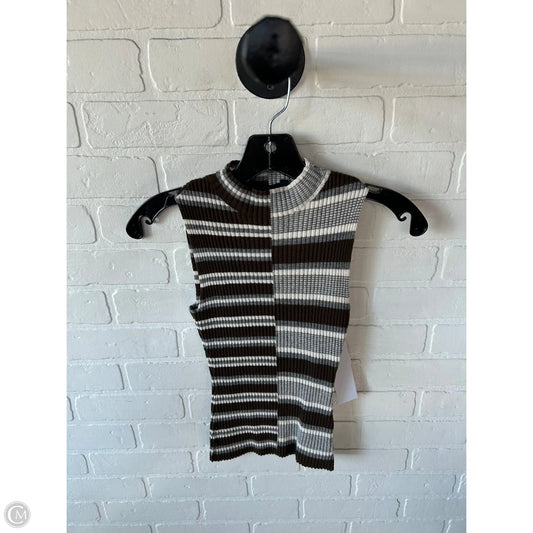 Top Sleeveless By Theory In Brown & Grey, Size: Xs