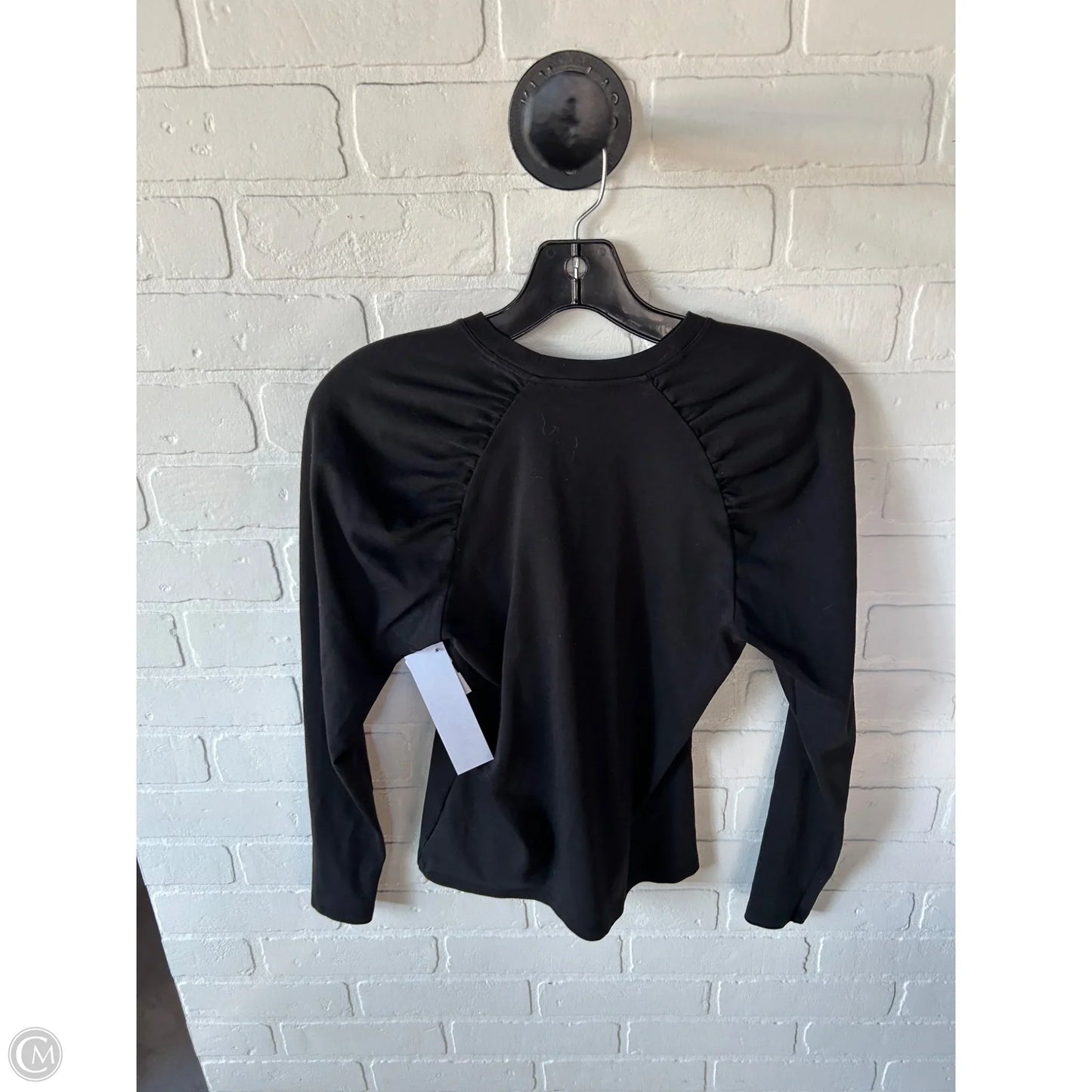 Top Long Sleeve By Theory In Black, Size: Xs