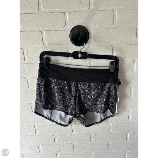 Athletic Shorts By Lululemon In Black & Grey, Size: 4