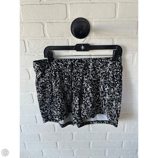 Athletic Shorts By Lululemon In Black & White, Size: 8