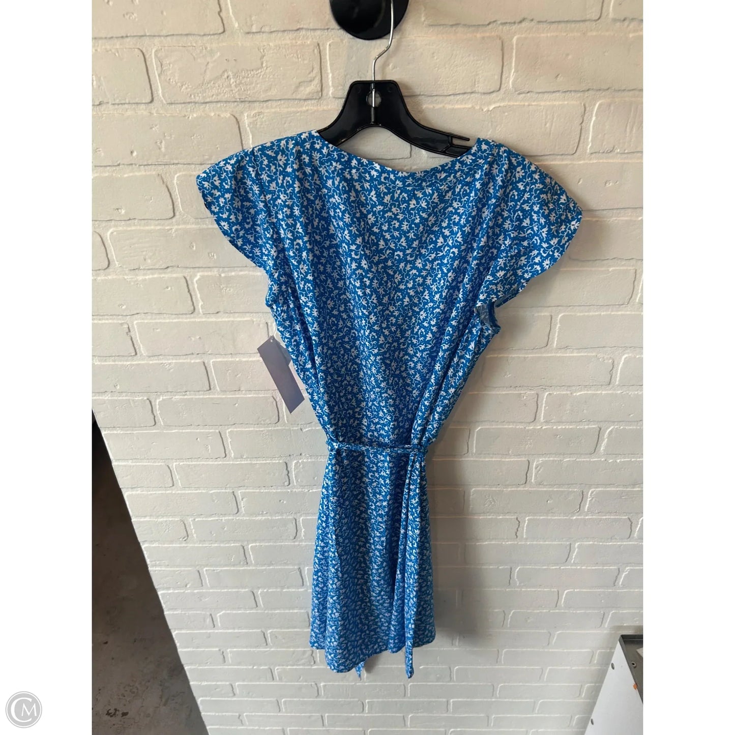 Dress Casual Short By Loft In Blue & White, Size: S