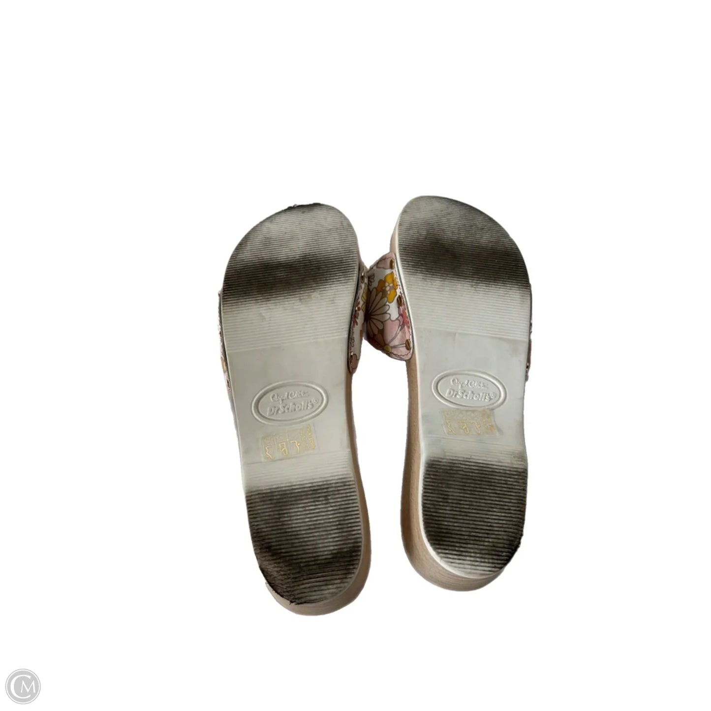 Sandals Flats By Dr Scholls In Cream & Tan, Size: 10