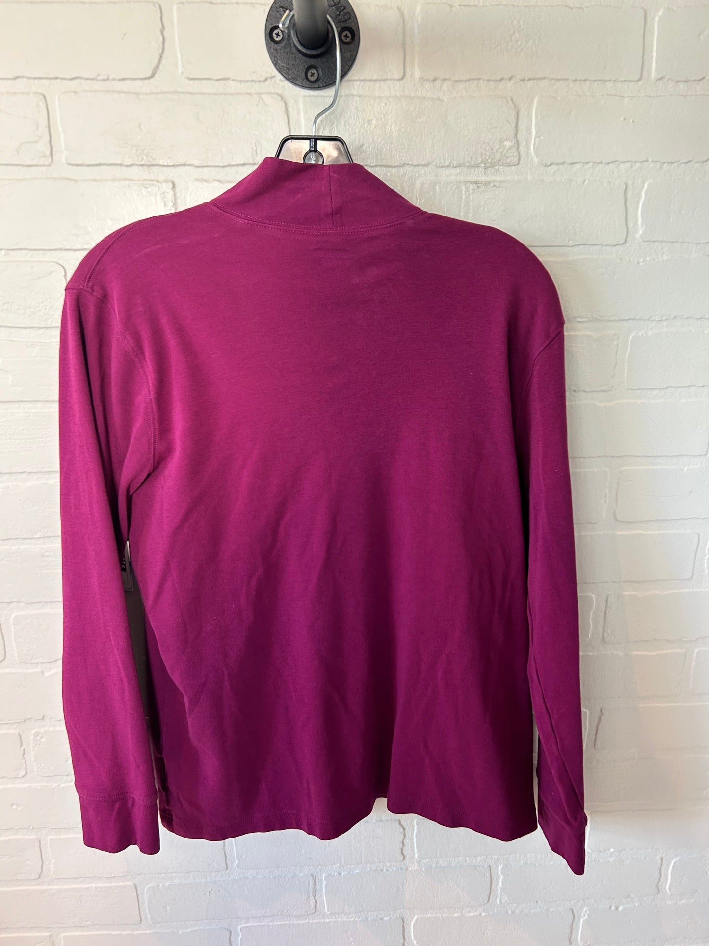 Top Long Sleeve By Lands End In Raspberry, Size: L