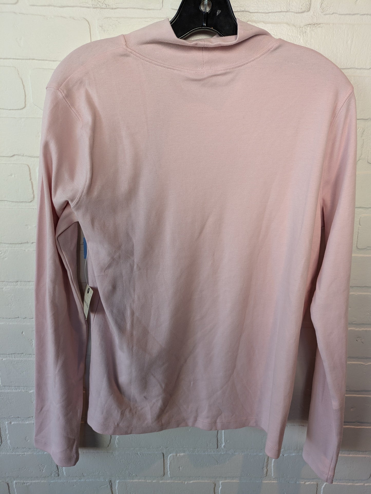 Top Long Sleeve Basic By St Johns Bay In Pink, Size: L