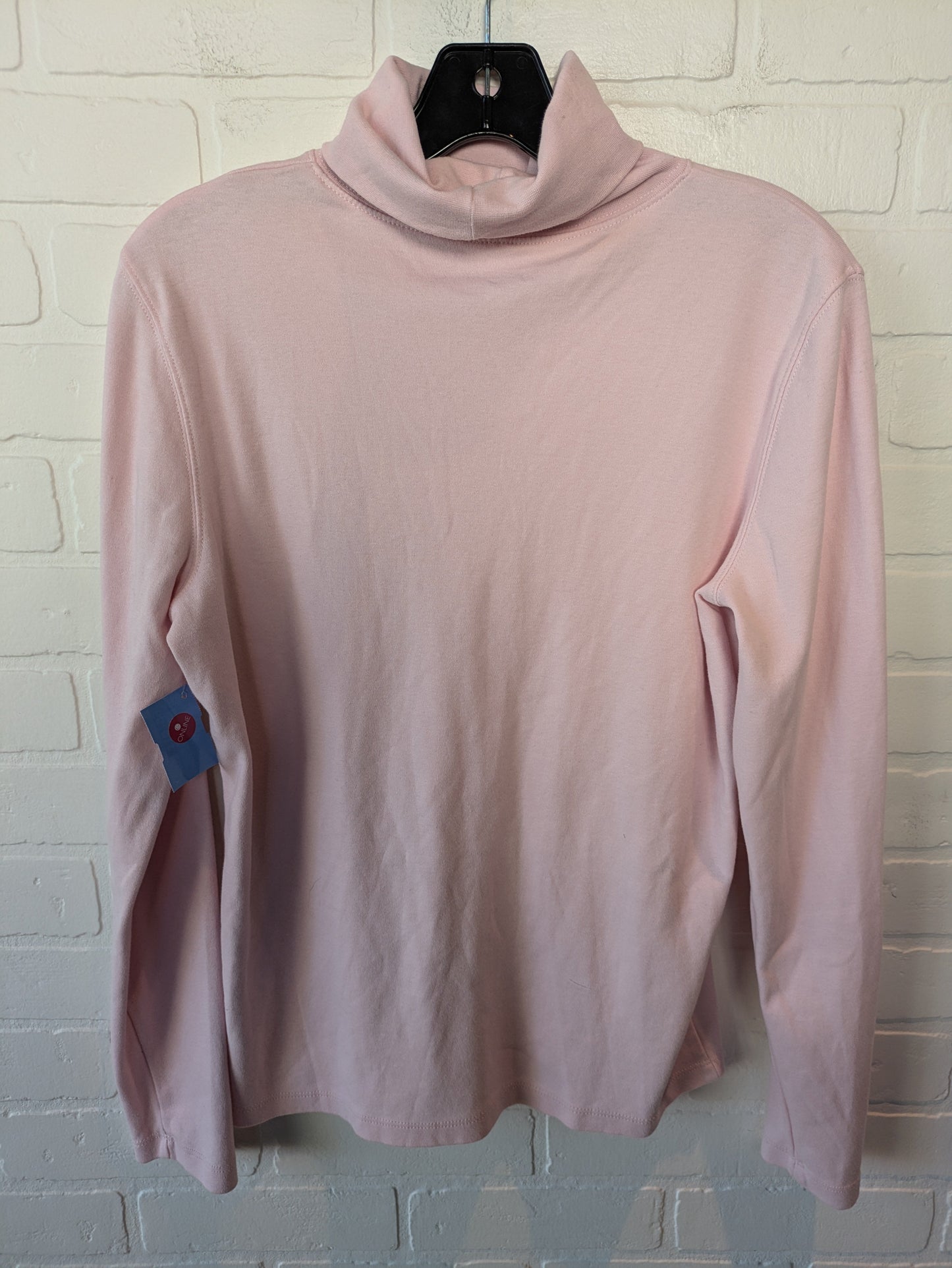 Top Long Sleeve Basic By St Johns Bay In Pink, Size: L