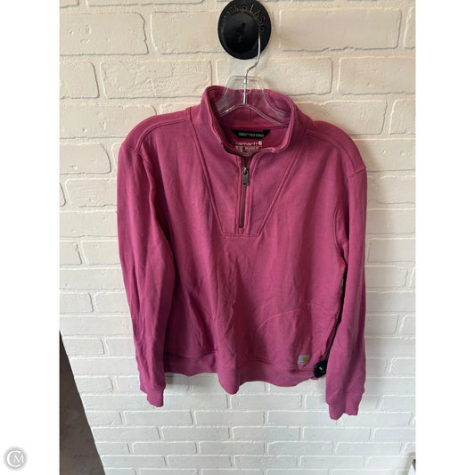 Sweatshirt Collar By Carhartt In Pink, Size: S