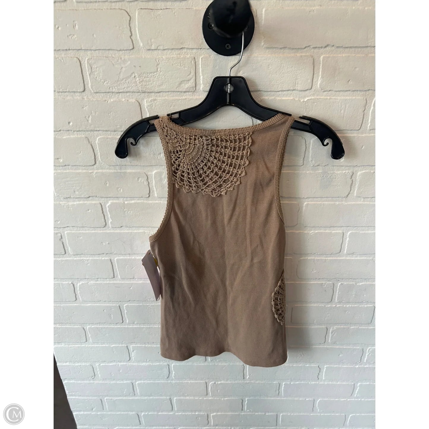 Top Sleeveless By Anthropologie In Tan, Size: S