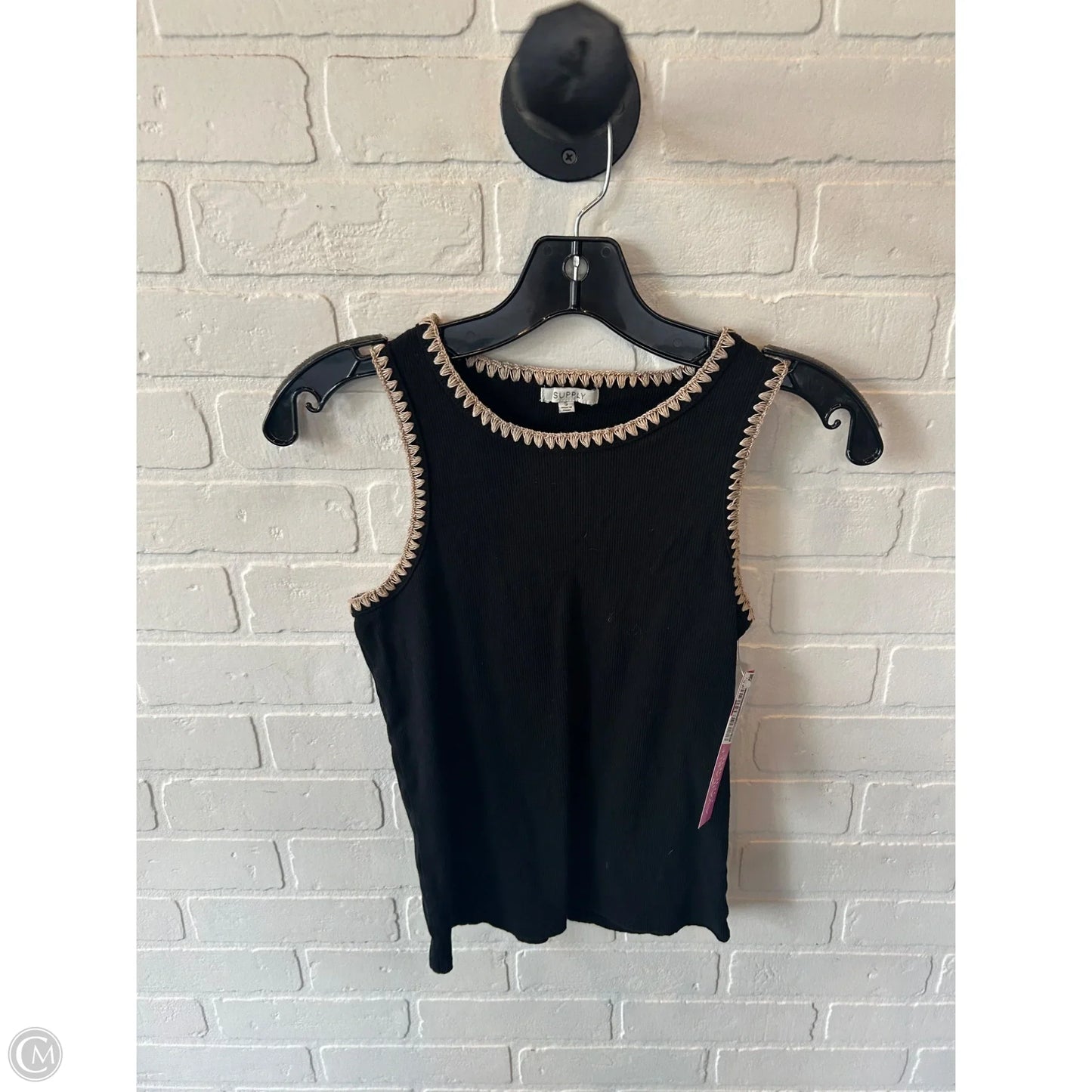 Top Sleeveless By Z Supply In Black & Tan, Size: S