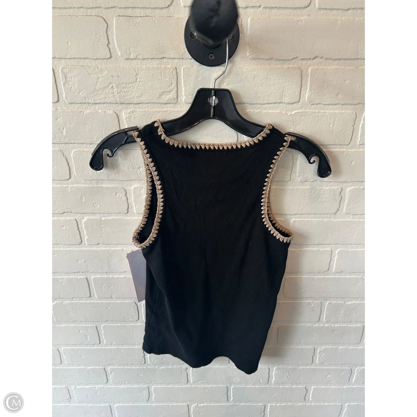 Top Sleeveless By Z Supply In Black & Tan, Size: S
