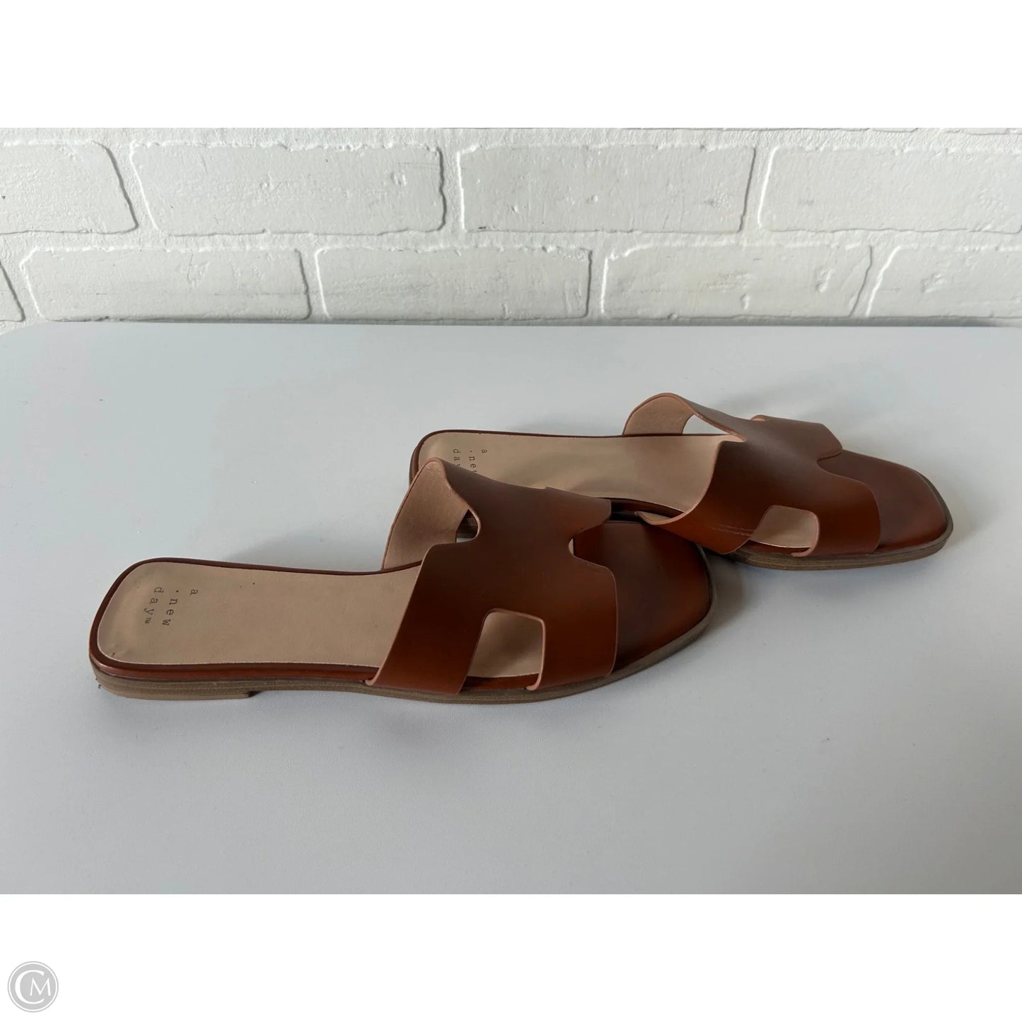 Sandals Flats By A New Day In Brown, Size: 9.5