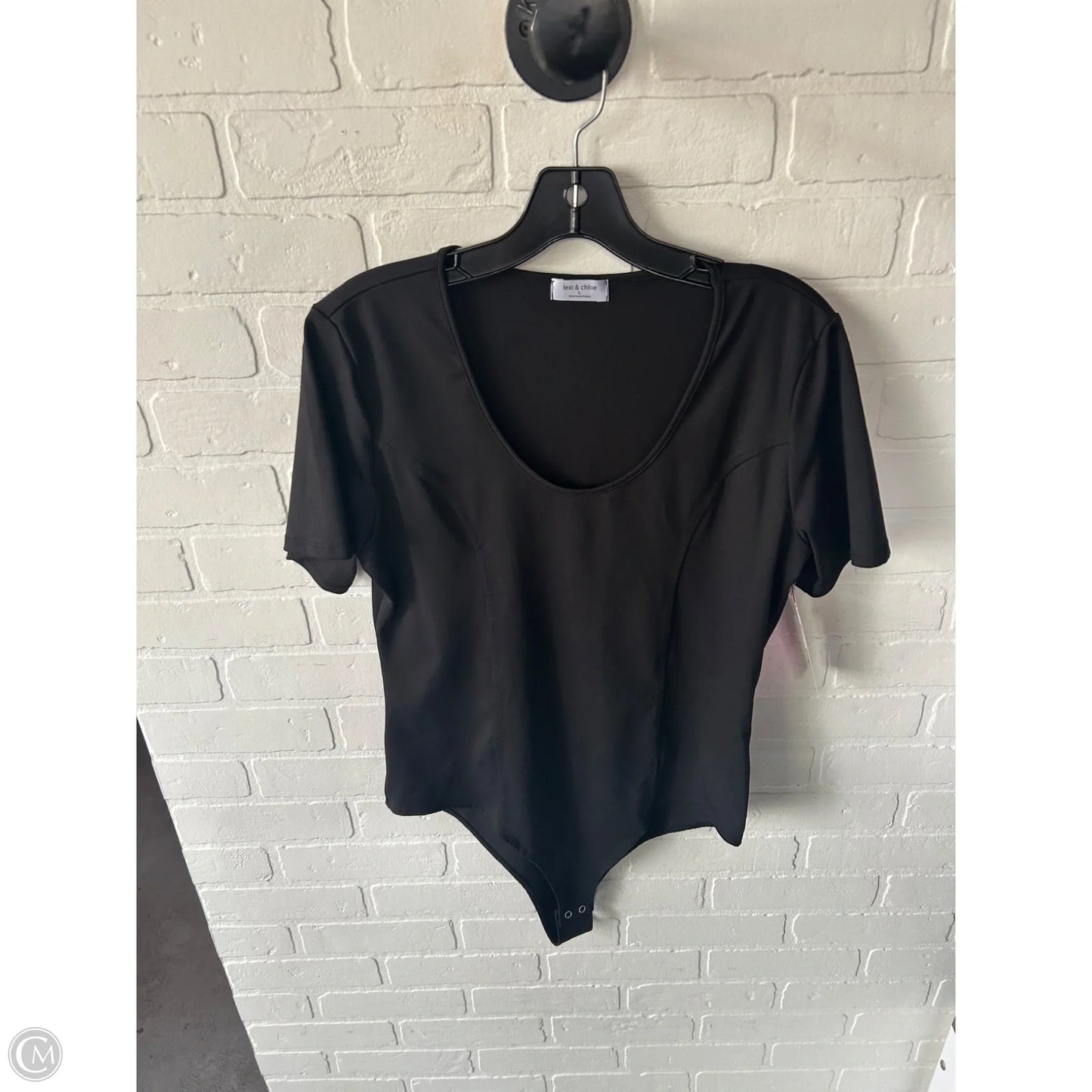 Bodysuit By Clothes Mentor In Black, Size: L