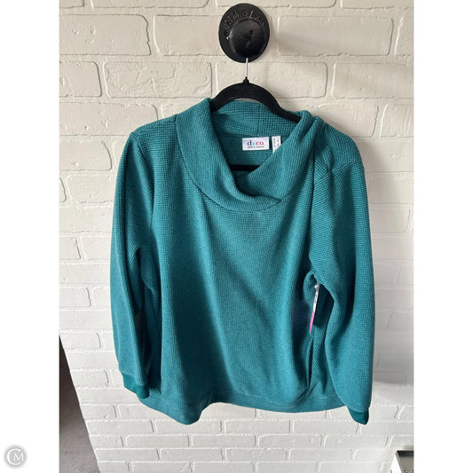 Sweatshirt Crewneck By Denim And Co Qvc In Blue, Size: L