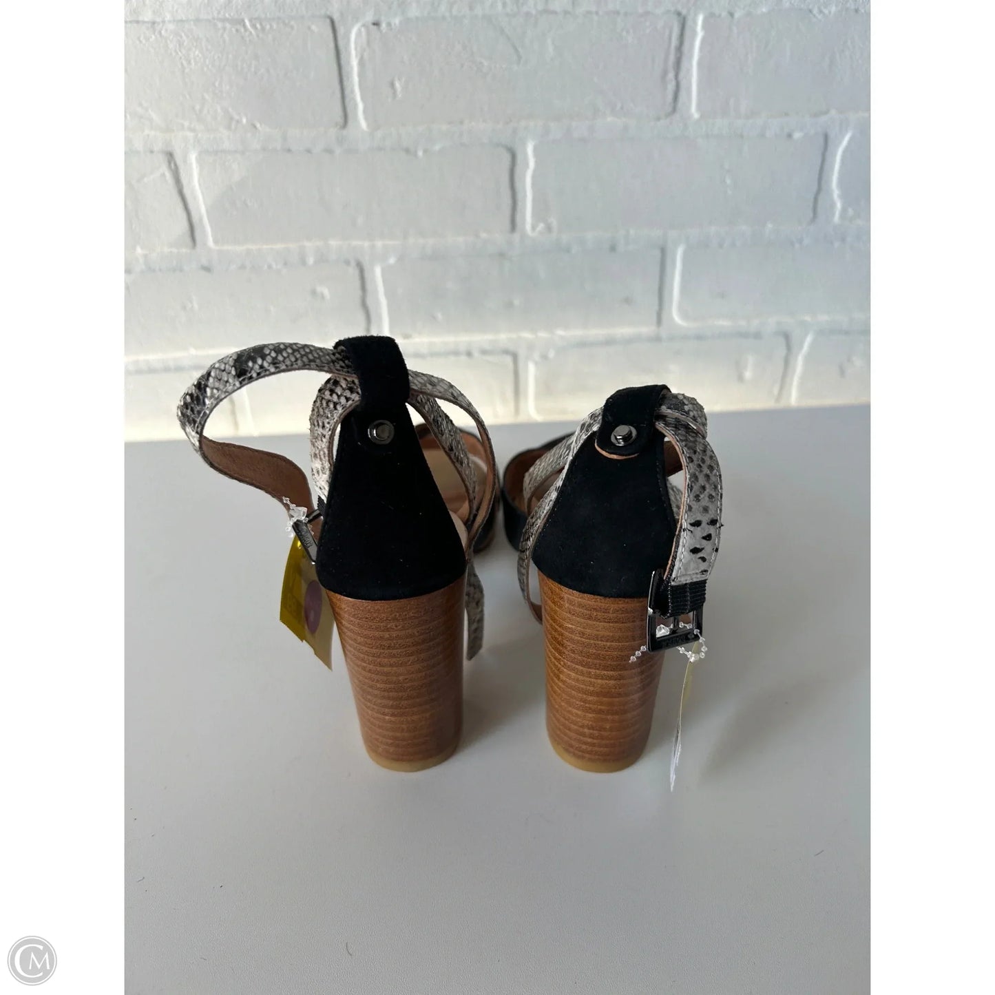 Sandals Heels Block By Halogen In Black, Size: 7.5