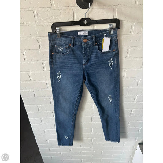 Jeans Skinny By Loft In Blue Denim, Size: 4