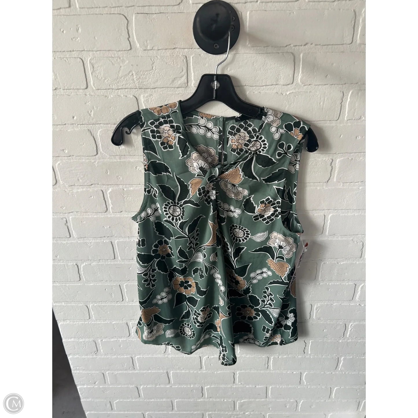 Top Sleeveless By Ann Taylor In Green, Size: M