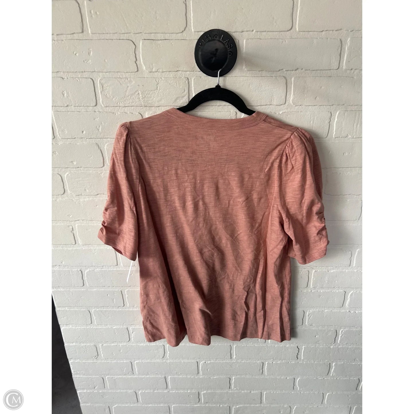 Top Short Sleeve By Chicos In Pink, Size: M