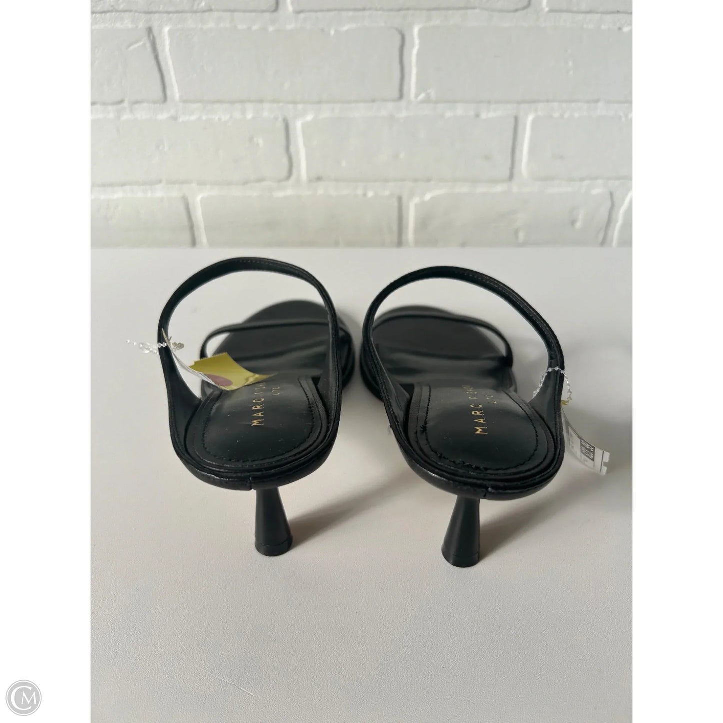 Sandals Heels Kitten By Marc Fisher In Black, Size: 6.5