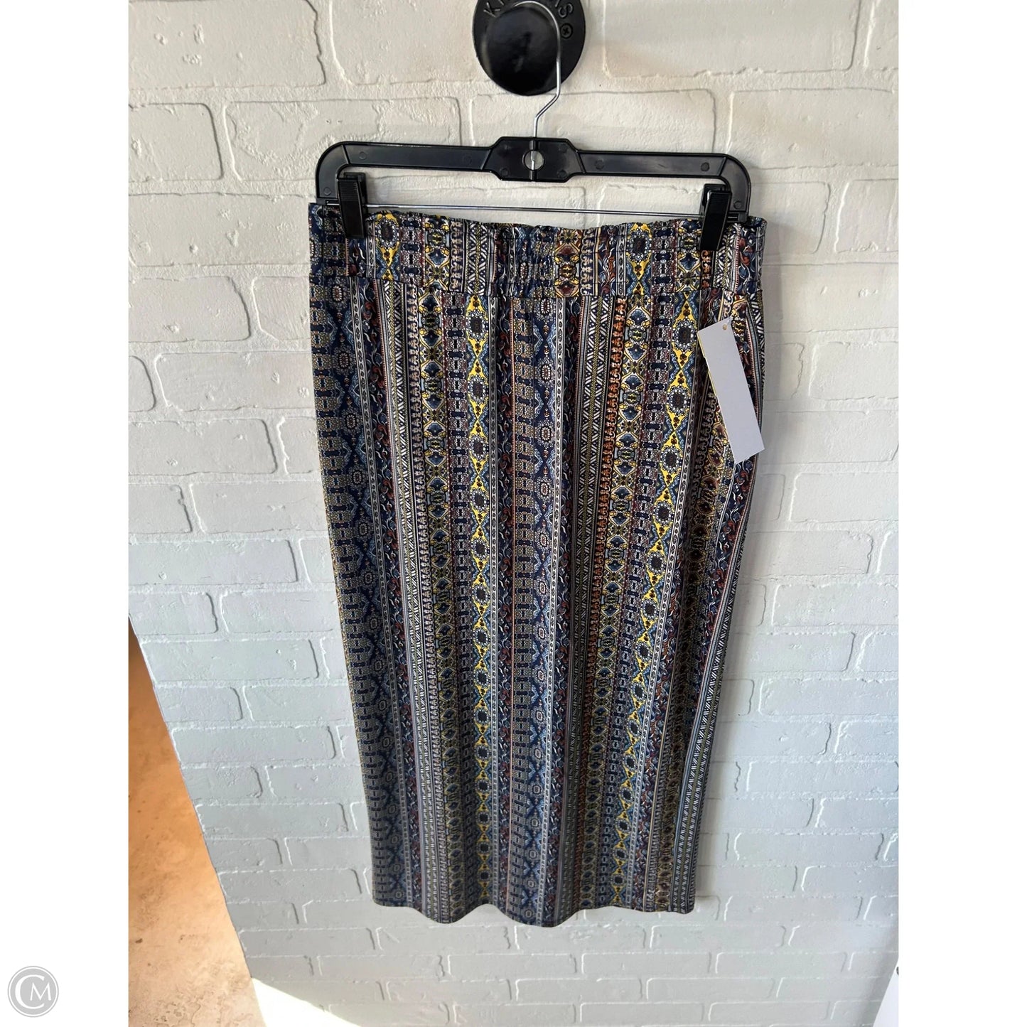 Skirt Maxi By Clothes Mentor In Blue & Brown, Size: 8