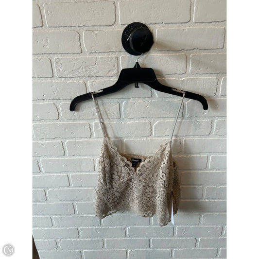 Top Sleeveless By Express In Tan, Size: Xl