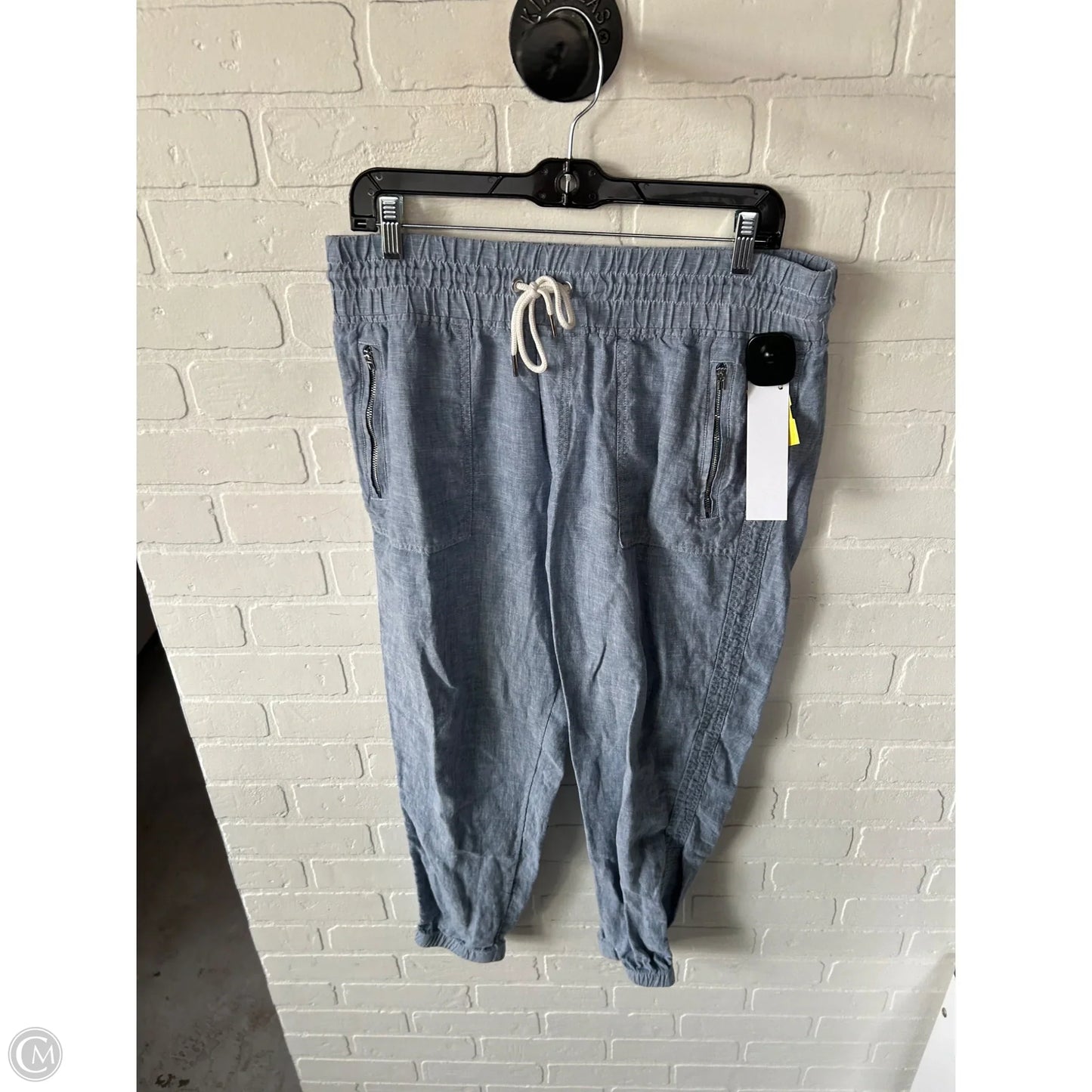 Pants Linen By Athleta In Blue & Brown, Size: 12