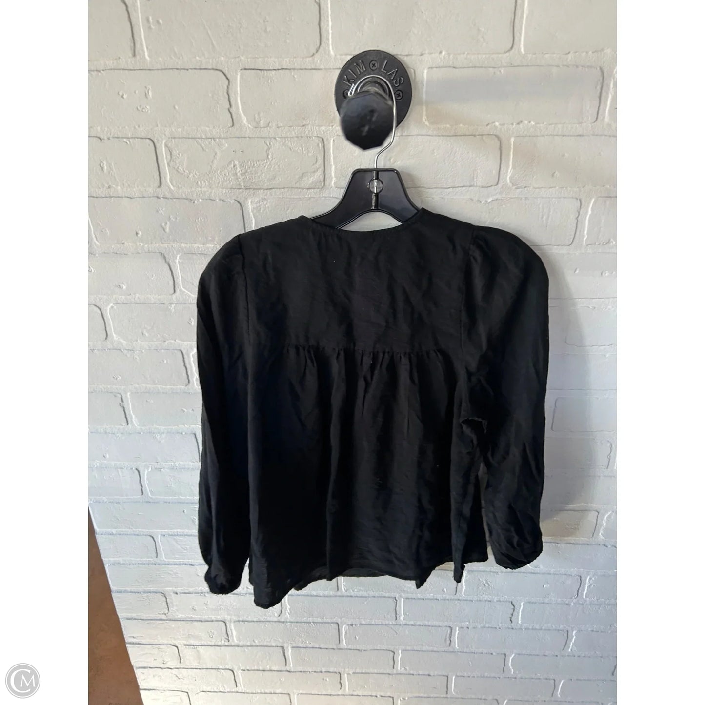 Top Long Sleeve By A New Day In Black, Size: Xs