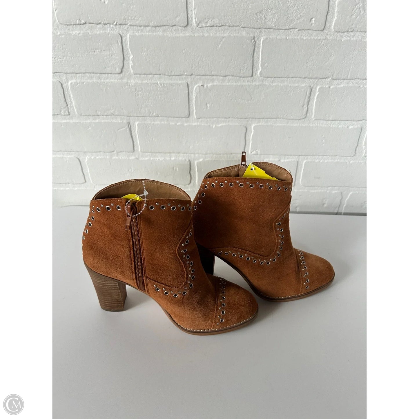 Boots Ankle Heels By Lucky Brand In Brown, Size: 6.5