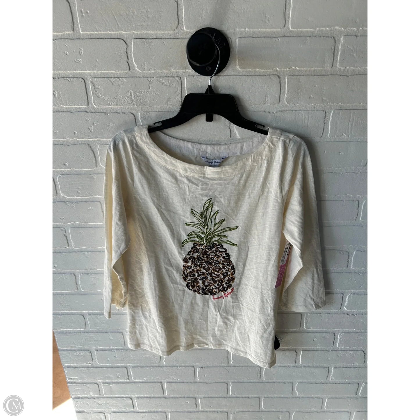 Top 3/4 Sleeve By Tommy Bahama In Cream, Size: S