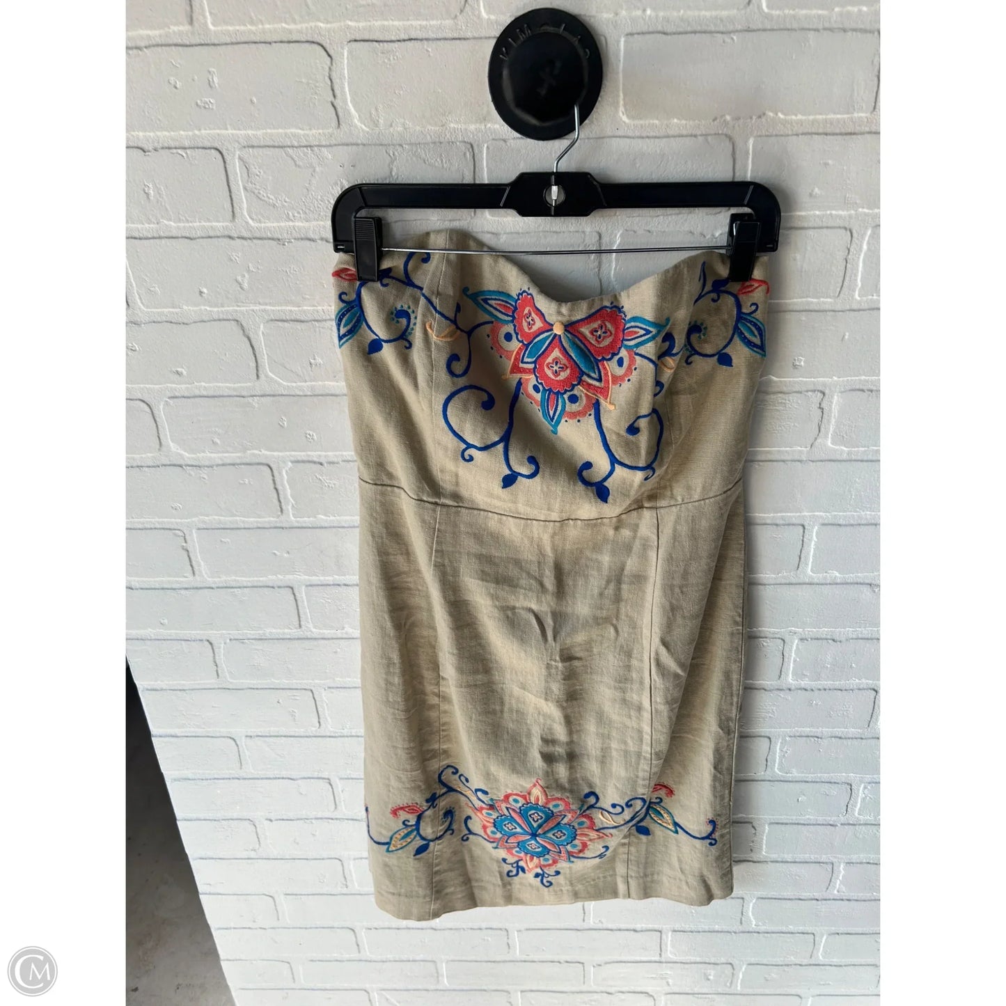 Dress Party Short By Banana Republic In Blue & Tan, Size: M