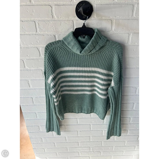 Sweater By So In Green & White, Size: S