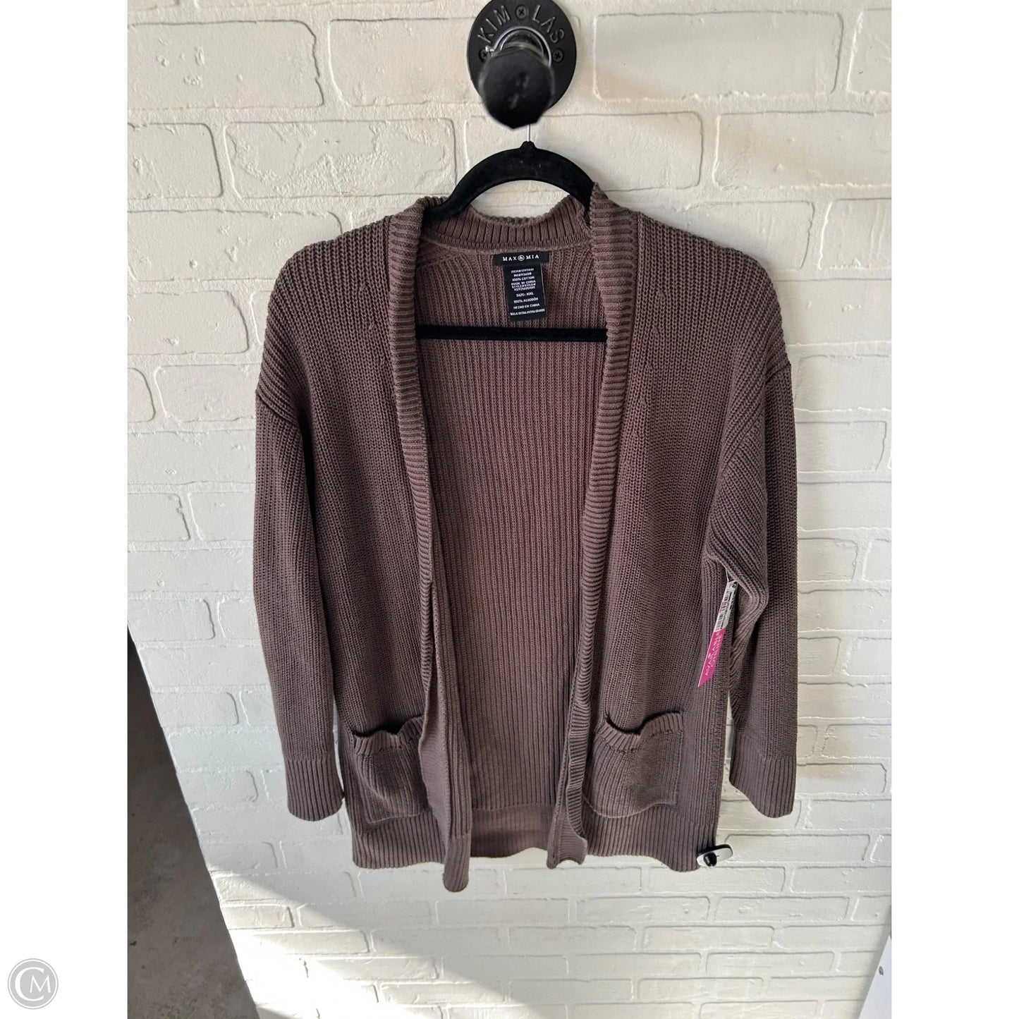 Sweater Cardigan By Clothes Mentor In Brown, Size: Xxl