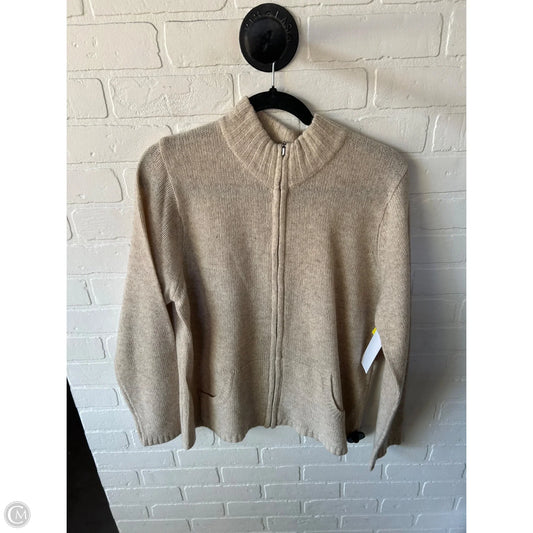 Sweater Cardigan By New York And Co In Tan, Size: L