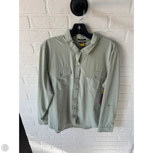 Top Long Sleeve By Eddie Bauer In Green, Size: Xl