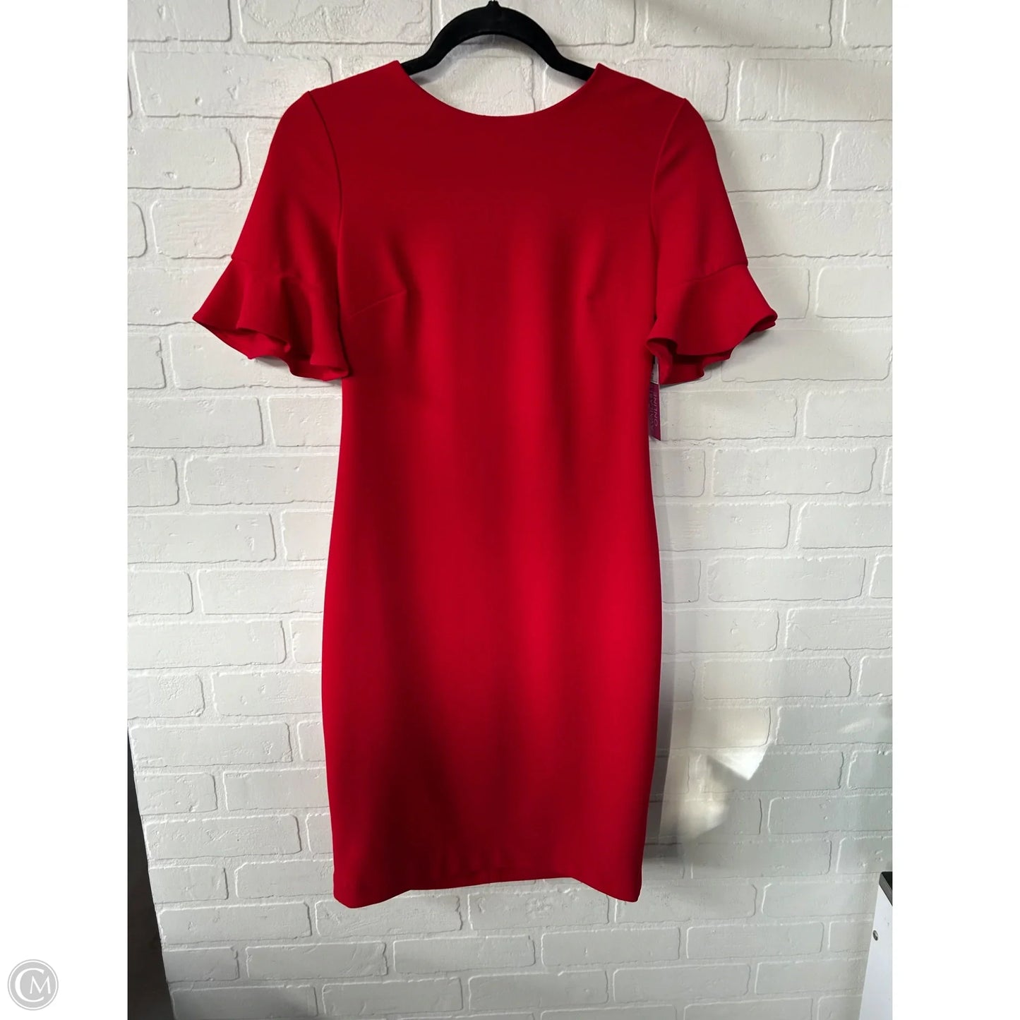 Dress Work By Calvin Klein In Red, Size: S