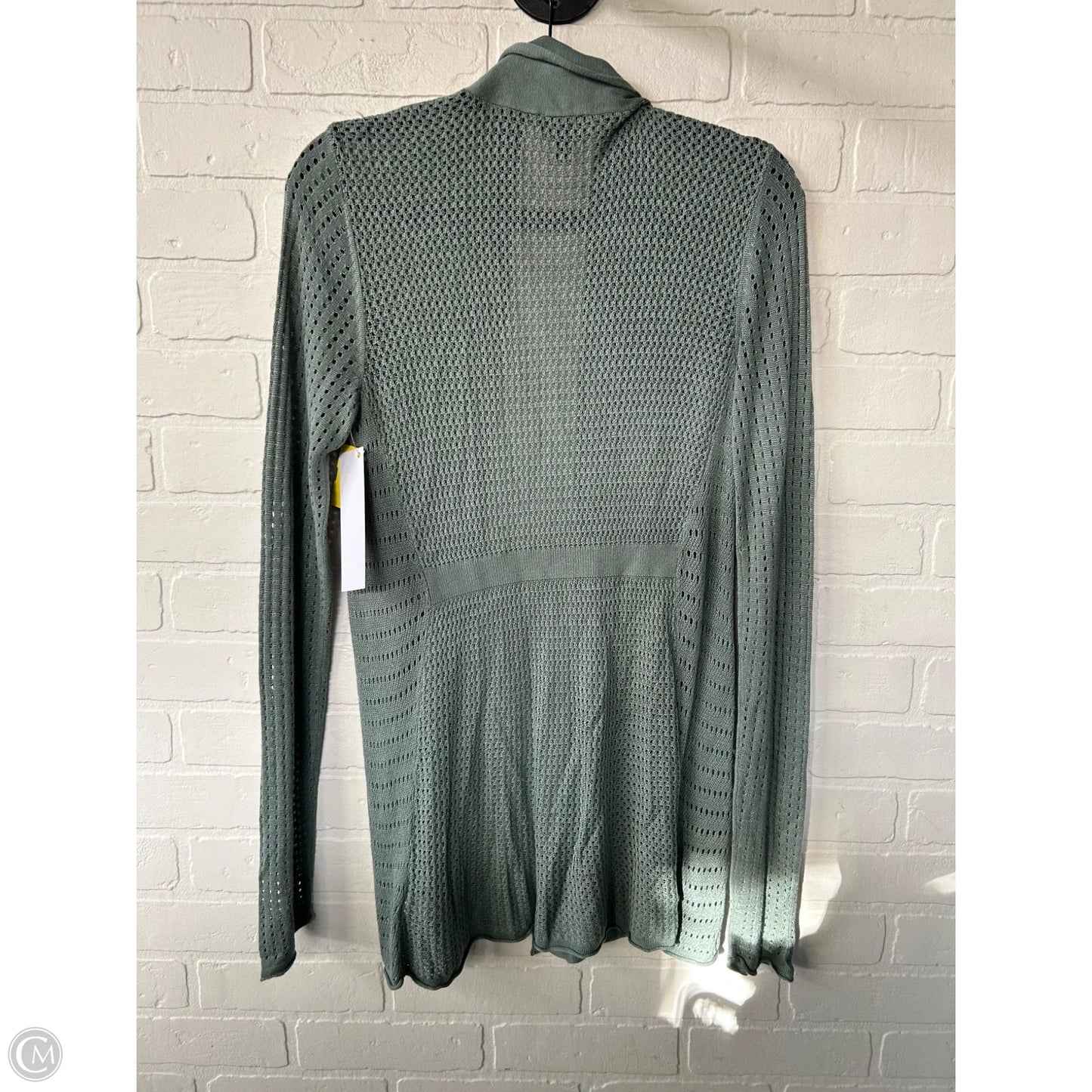 Sweater Cardigan By Express In Green, Size: L