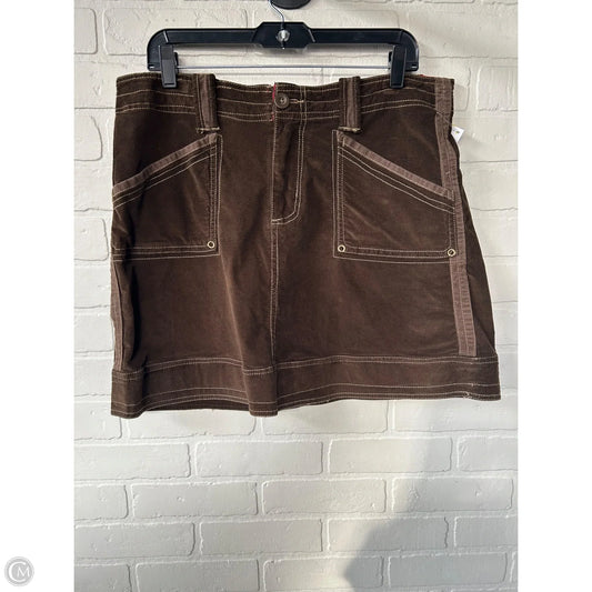 Skirt Mini & Short By Aventura In Brown, Size: 14