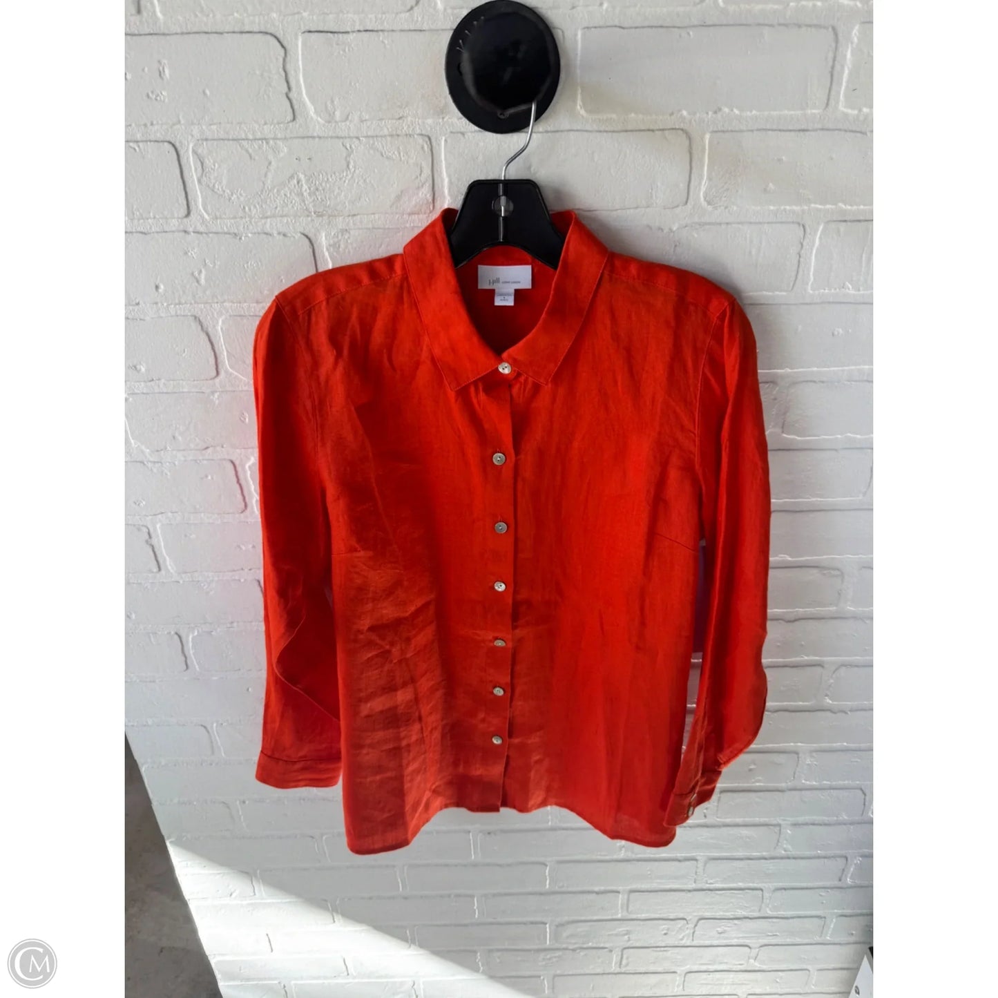 Top Long Sleeve By J. Jill In Orange, Size: Sp