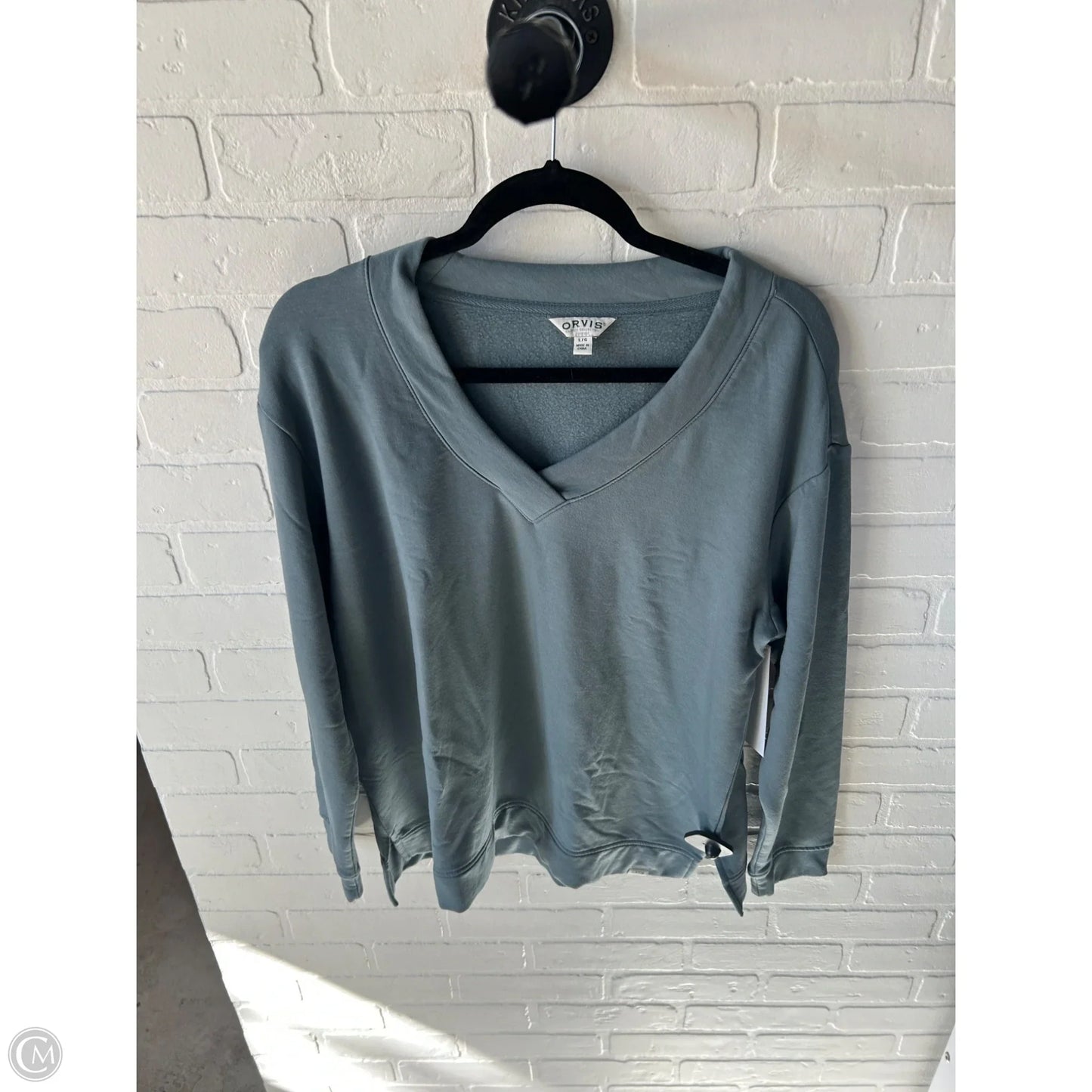 Sweatshirt Crewneck By Orvis In Blue, Size: L