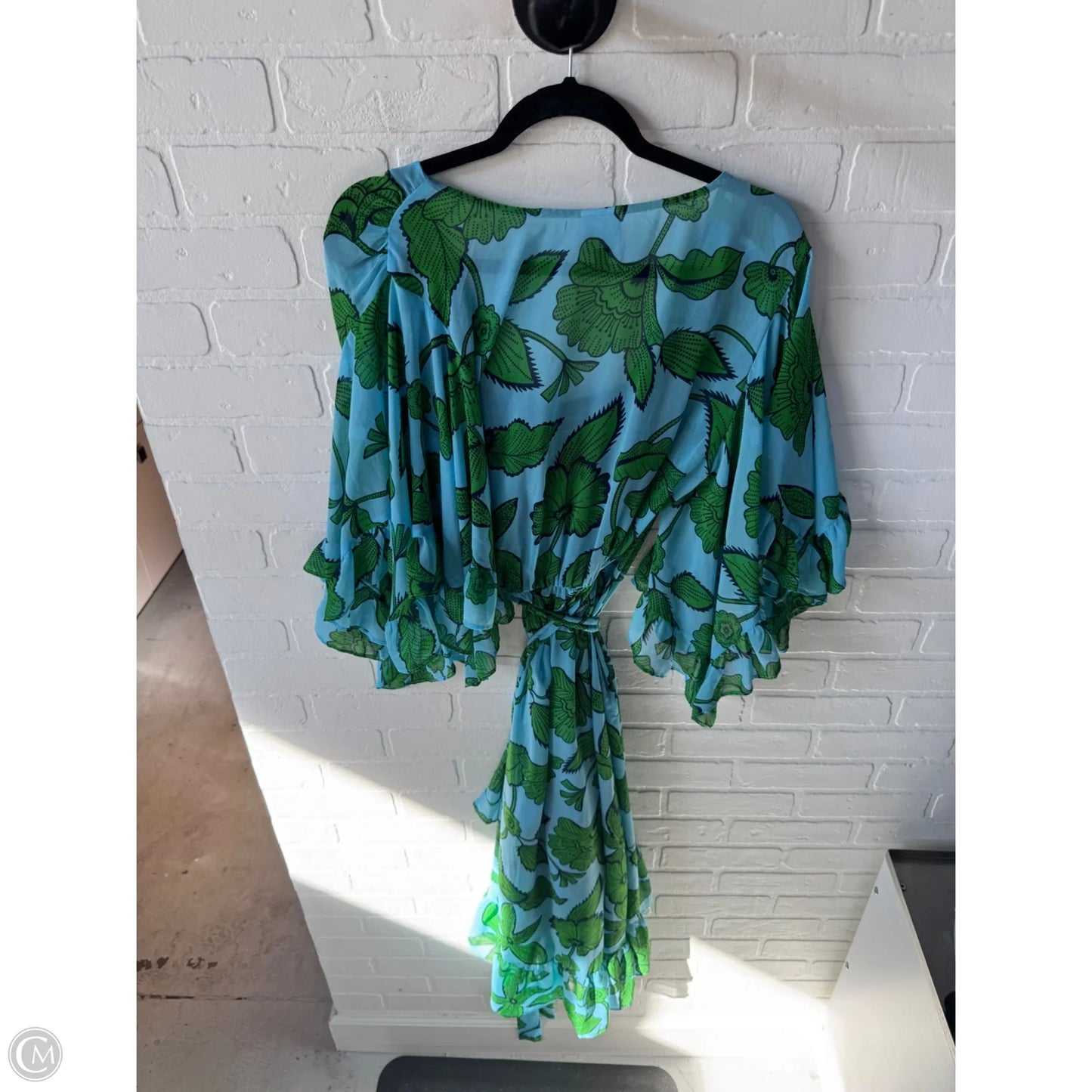 Dress Set 2pc By Cabi In Blue & Green, Size: M