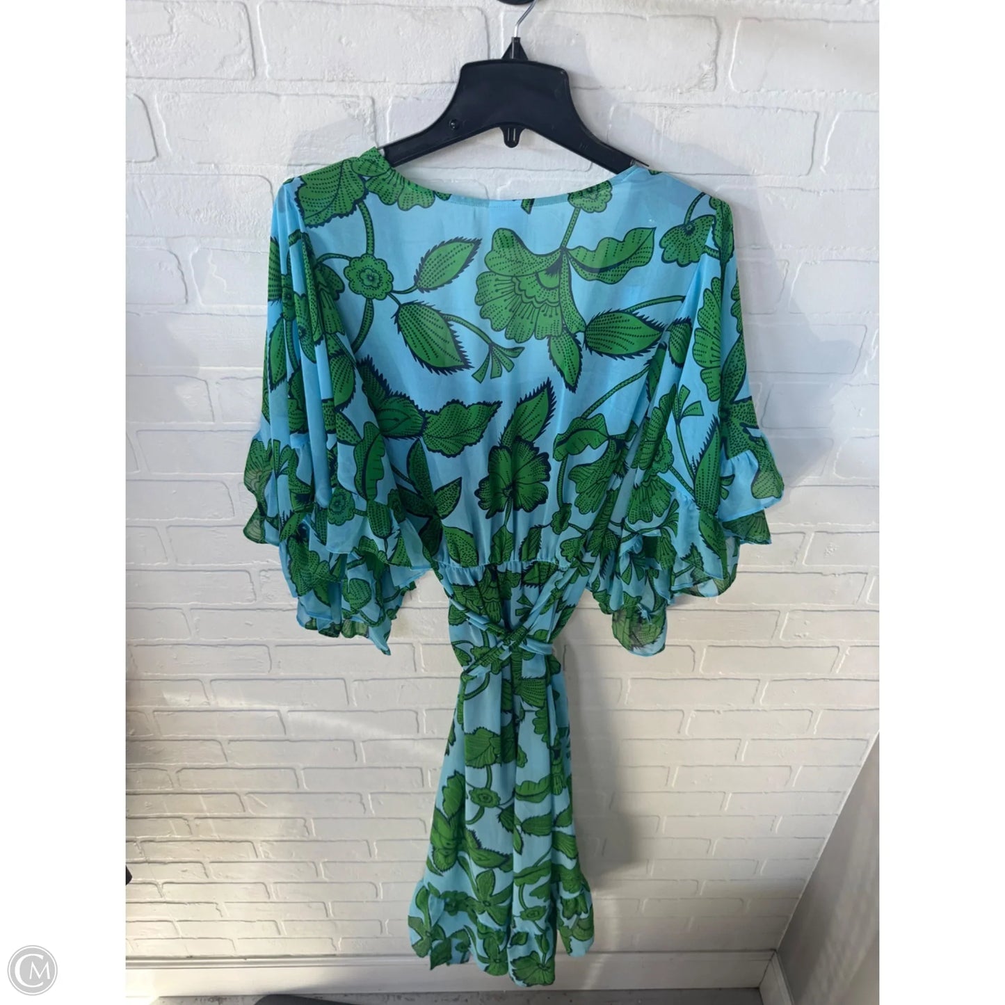 Dress Set 2pc By Cabi In Blue & Green, Size: M