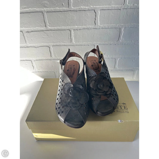 Sandals Heels Block By Spring Step In Bronze, Size: 6.5