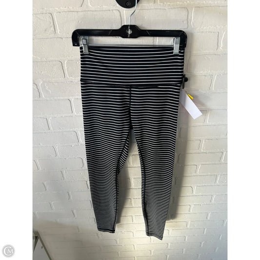 Athletic Leggings By Lululemon In Black & White, Size: 8