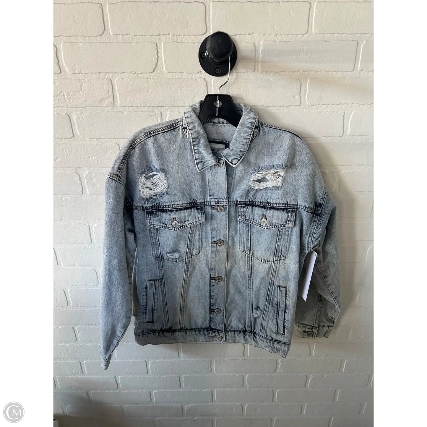 Jacket Denim By Forever 21 In Blue Denim, Size: S