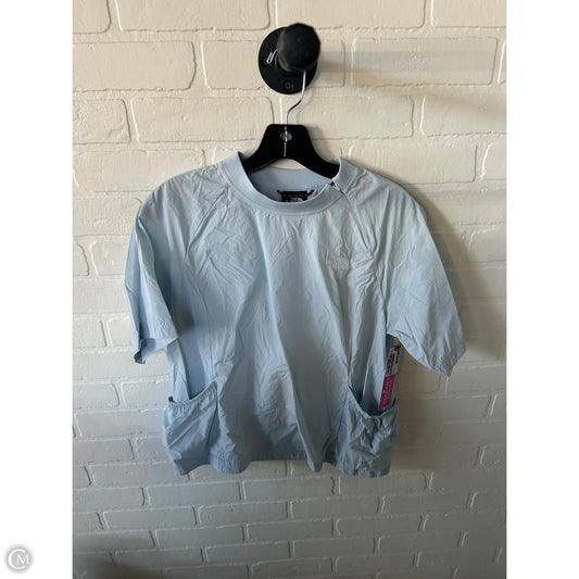 Athletic Top Short Sleeve By The North Face In Blue, Size: M