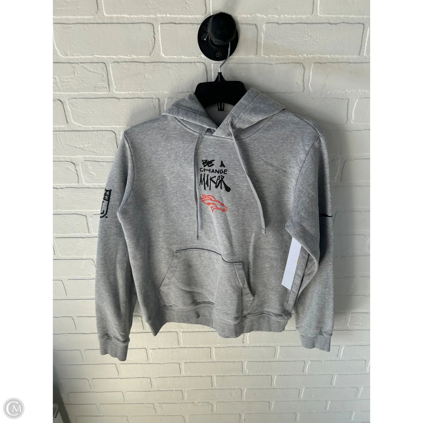 Sweatshirt Hoodie By Nfl In Grey, Size: M