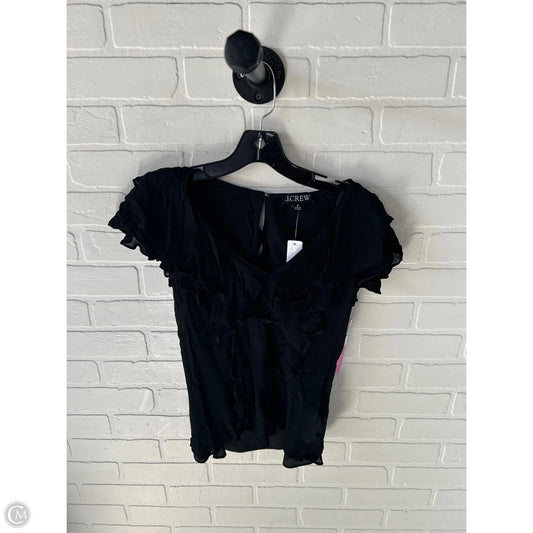 Top Short Sleeve By J. Crew In Black, Size: M