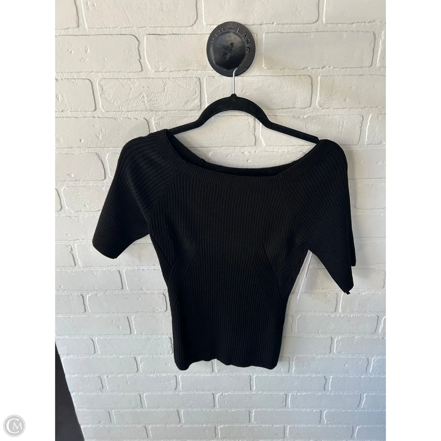 Sweater Short Sleeve By White House Black Market In Black, Size: L