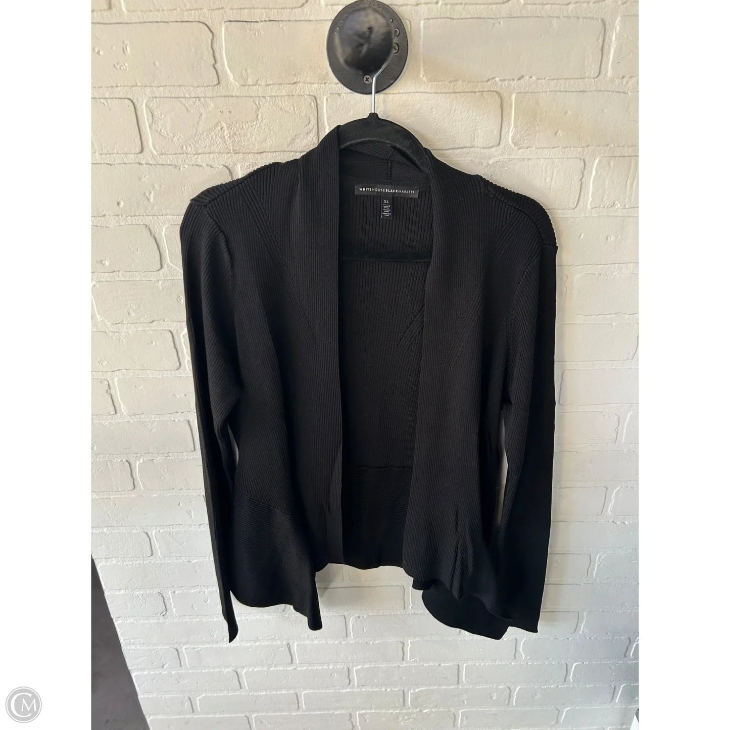 Sweater Cardigan By White House Black Market In Black, Size: Xl