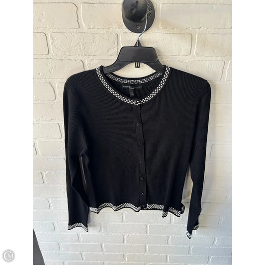 Sweater Cardigan By White House Black Market In Black & White, Size: Xl